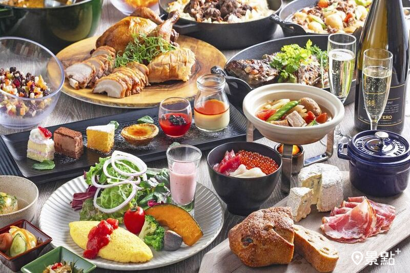 函館世紀濱海酒店以日洋式自助早餐收服旅人味蕾，還能自製海鮮蓋飯。