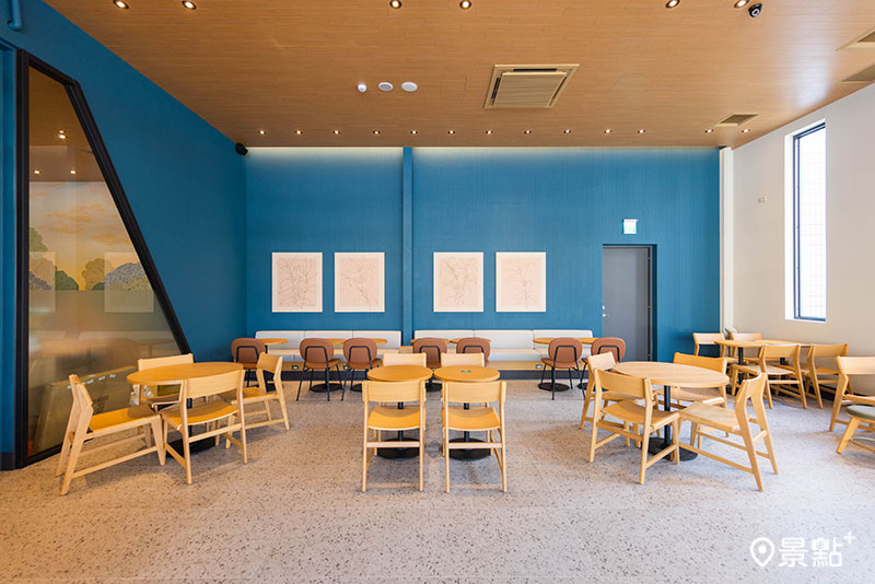彰化社頭門市設有共同會議桌、咖啡座椅及會議室空間。