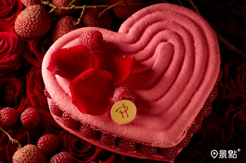 台北晶華酒店特別與Pierre Hermé合作推出「ISPAHAN心型馬卡龍蛋糕」。