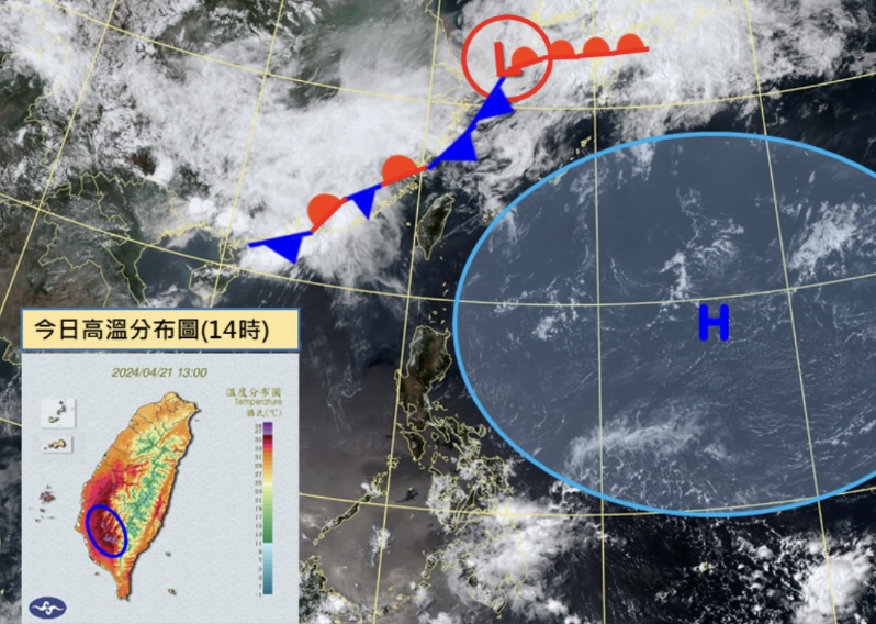 兩鋒面接續報到！強降雨天天下高溫飆36北台灣溫度稍降 一週天氣
