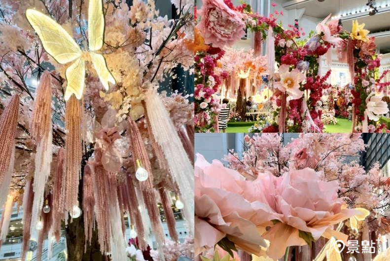 春日到台北101 4樓都會廣場探索夢幻花園美拍，邂逅專屬的迷人香氛。（圖／景點+ 張盈盈）