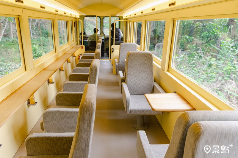 栩悅號 5 節車廂共計 60 個席次，擁有可 360 度旋轉的瞭望席。（圖／雄獅旅遊）