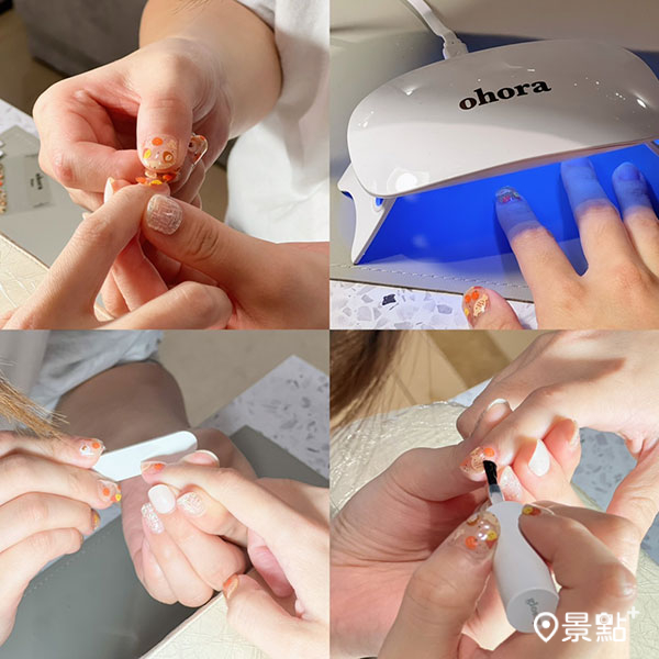 5月12日前，至韓國人氣凝膠指甲貼品牌ohora消費滿2000元贈美甲貼一個(款式隨機，不累贈)。