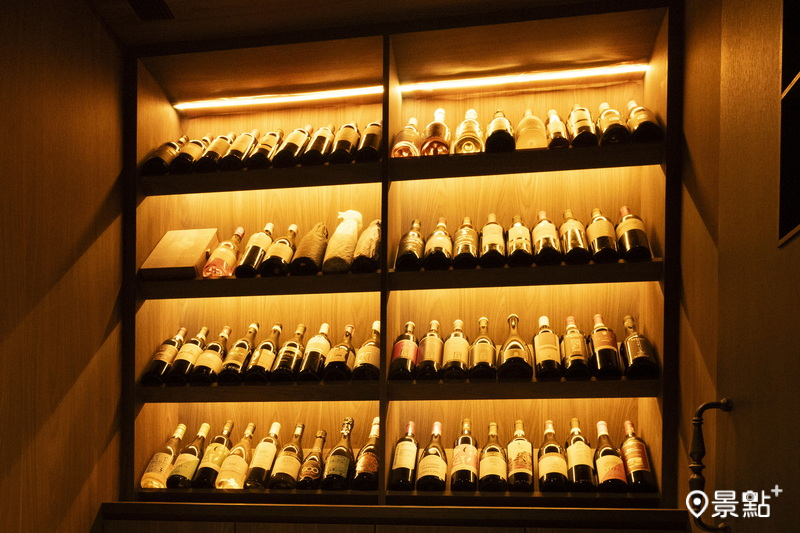 Reale Cucina Italiana酒窖內有豐富酒藏。
