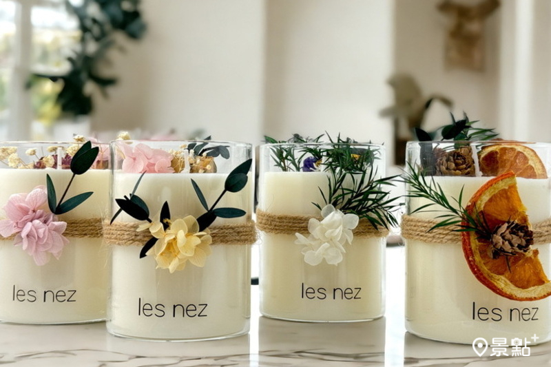 Les Nez香鼻子全新推出璀璨花語永生花香氛蠟燭禮盒。（圖／les nez香鼻子，以下同 ）