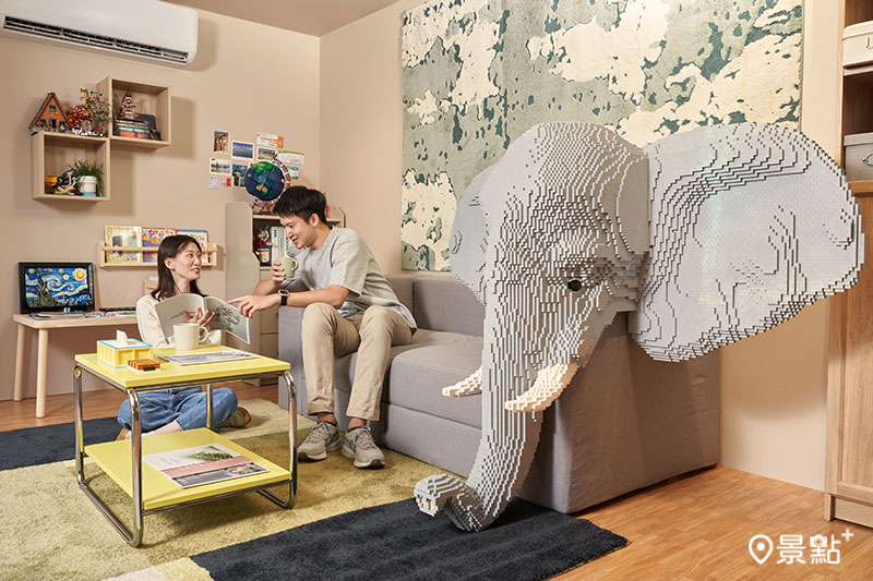 樂高攜手IKEA，打造全台唯一「家點樂高®風」居家展間！（圖／樂高，以下同）