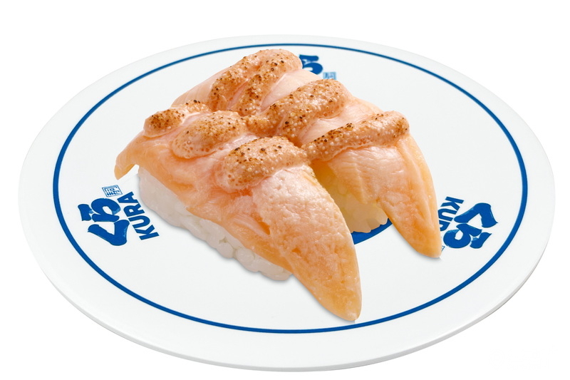 炙燒明太子鮭魚。
