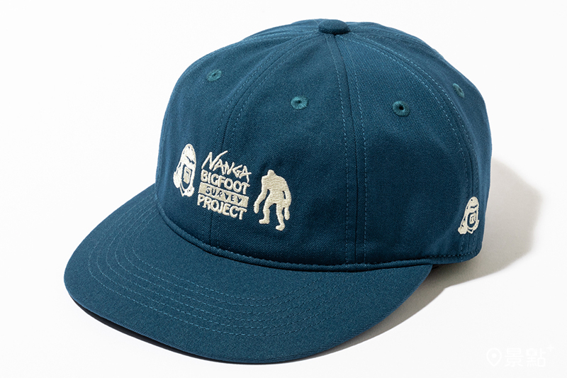 NANGA×TACOMA FUJI RECORDS BIGFOOT SURVEY PROJECT LOGO CAP 推薦價2,800元。