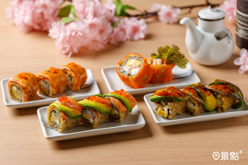 若櫻壽司西門店搶先公開4款海外人氣壽司卷。