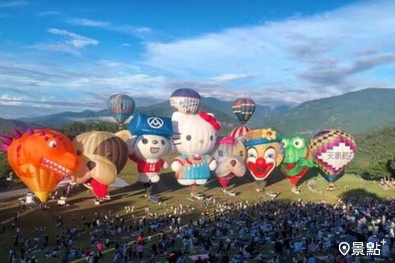 台東熱氣球嘉年華起跑！Hello Kitty 500無人機光雕秀5大施放地必備行程 