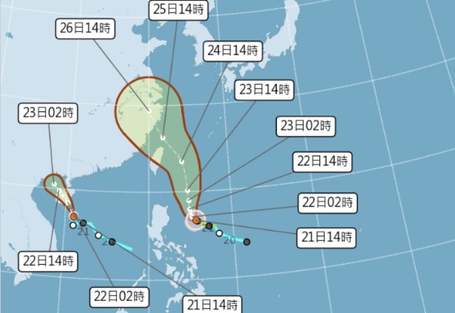 雙颱生成輕颱凱米影響北台灣！持續增強最快週一發海上警報