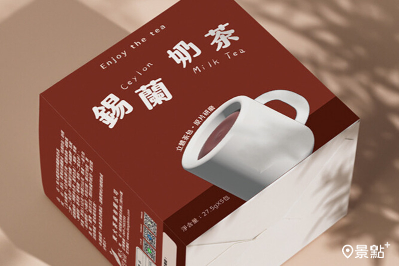 以台灣茶製成奶茶茶包的「東大茶業」。