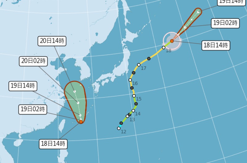 圖 / 中央氣象署