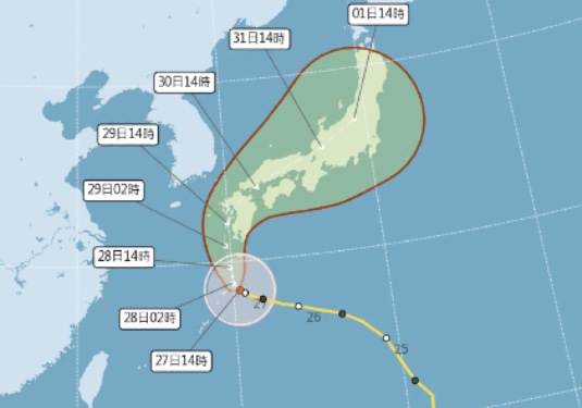 珊珊颱風可能二次登陸日本航班已取消122班次！大台北地區氣溫飆37度 注意降雨