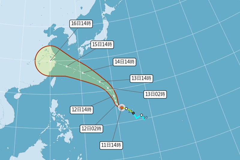 貝碧佳輕度颱風路線曝光！週日最靠近台灣前往日本沖繩務必特別注意天氣預報