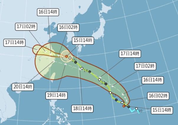 圖 / 中央氣象署