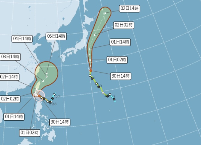 山陀耳颱風速度慢登陸還要等！颱風假放幾天出海位置是關鍵 花蓮台東屏東率先停班停課