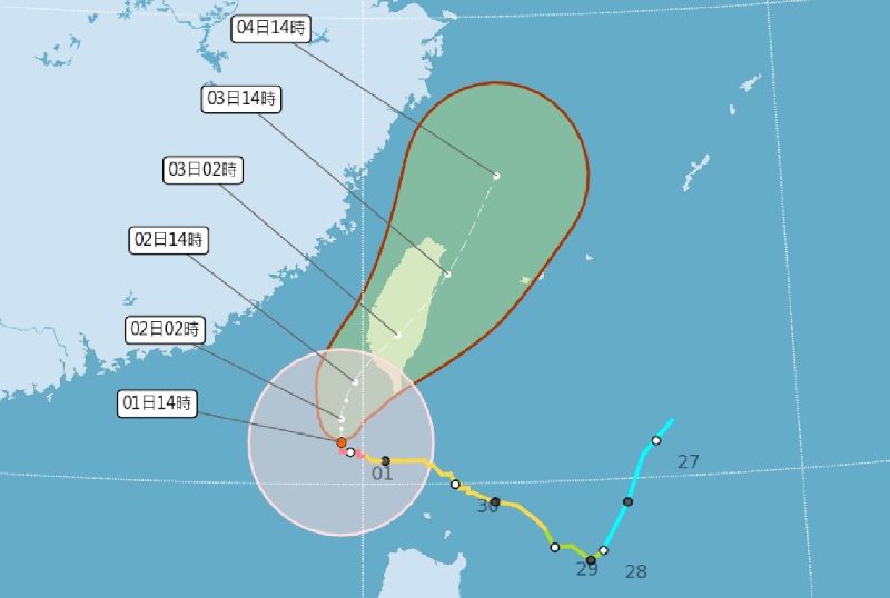 山陀兒颱風登陸還要更晚！日本模式預估之字形路線恐又回轉影響北台灣