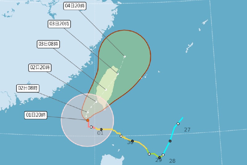 全台22縣市10月2日放颱風假！山陀兒逼近注意強風豪雨小心大潮海水倒灌