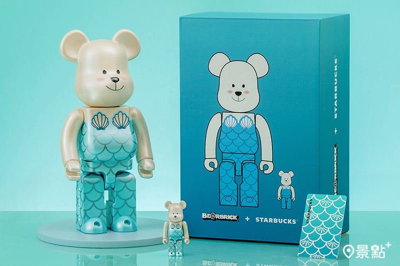 BE@RBRICK + STARBUCKS珠光人魚小熊 11月1日登場！（圖／星巴克，以下同）