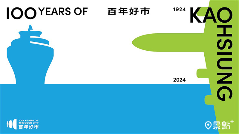 「百年好市」主視覺呈現港都海空雙港意象。( 圖／高雄市新聞局，以下同）