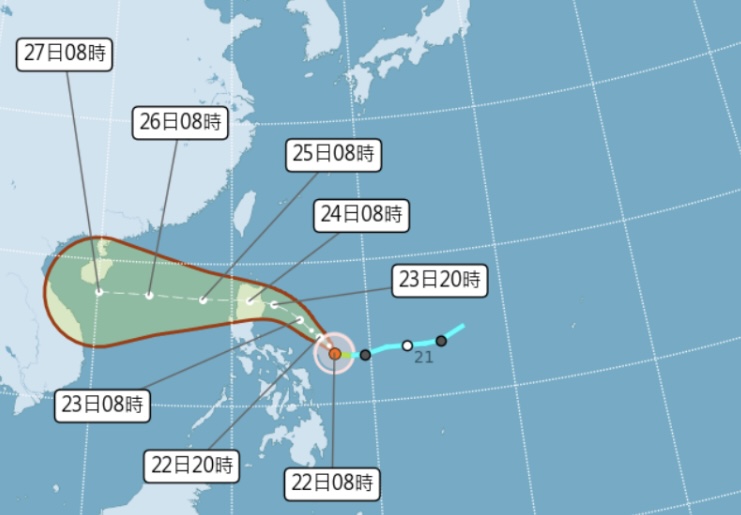 編號第20號颱風生成！外圍環流影響2天最靠近台灣影響最大