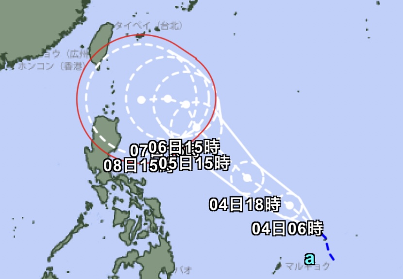 圖 / 日本氣象廳