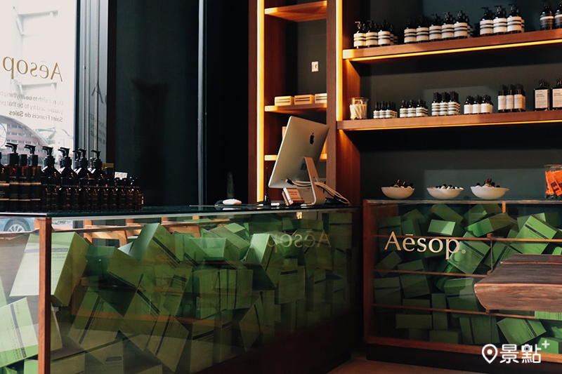 Aesop Shop店中店位於友愛街旅館內。