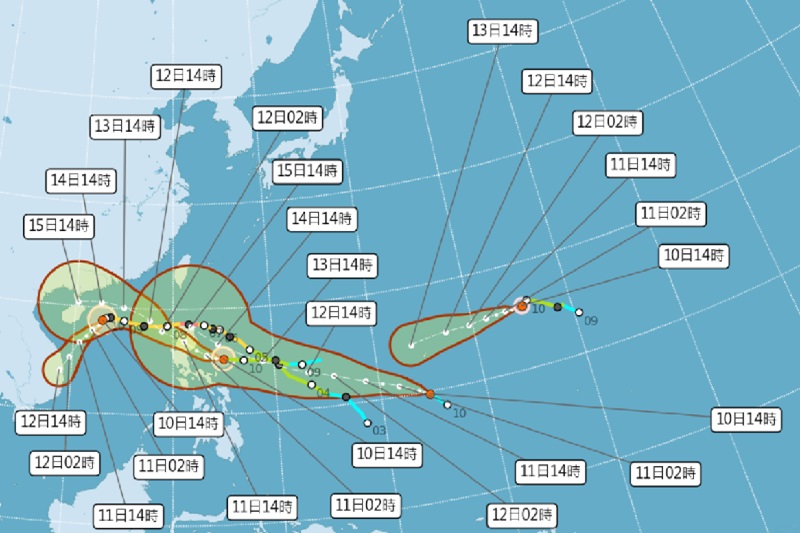 天兔颱風即將生成罕見4颱共舞！影響因素多路徑仍須觀察一週天氣變化先看