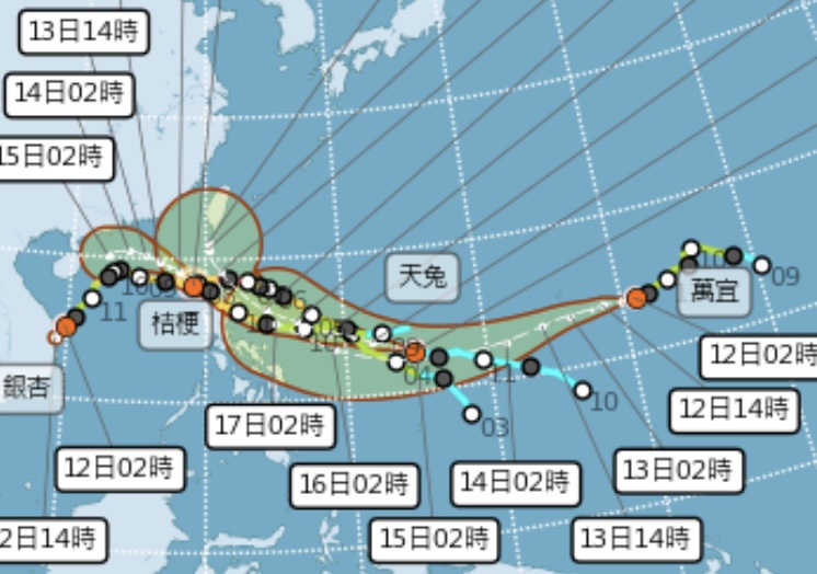 圖 / 中央氣象署，以下同