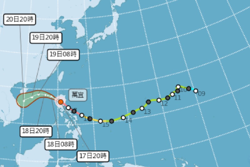 萬宜颱風外圍環流東北季風增強！豪雨強風特報一週天氣概況先看