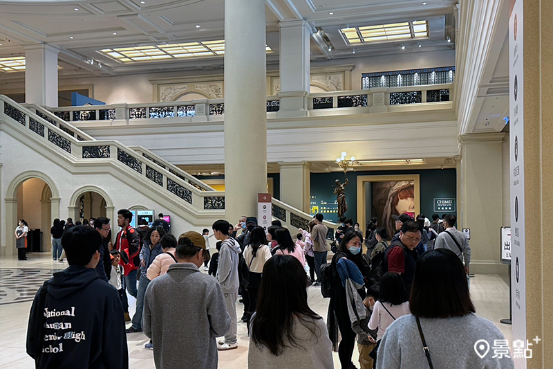 奇美博物館館內參觀人潮。（圖／台南市政府，以下同）