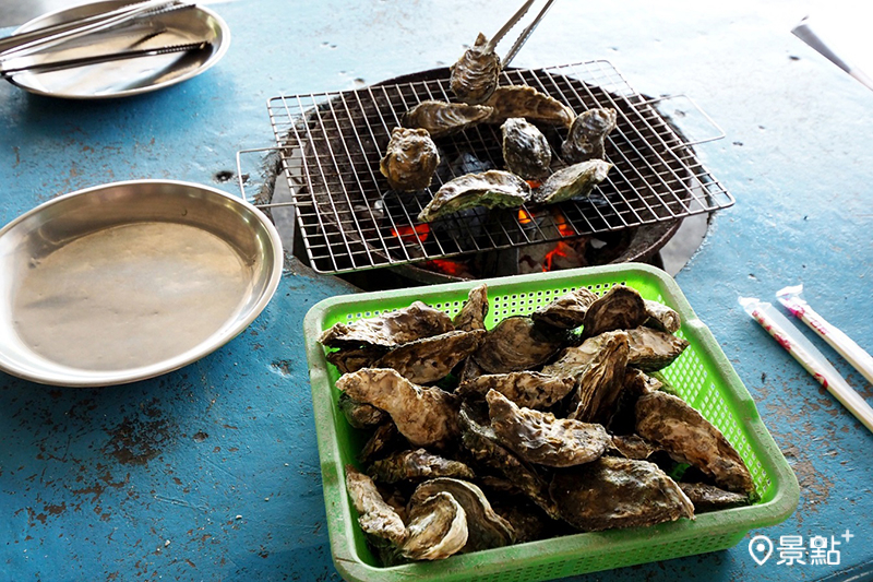 七股烤鮮蚵。