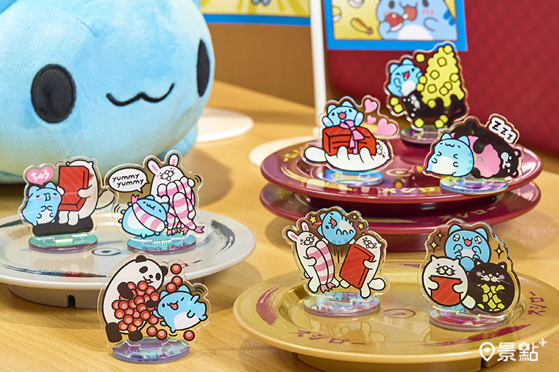 萌抱壽司x咖波壓克力小立牌。