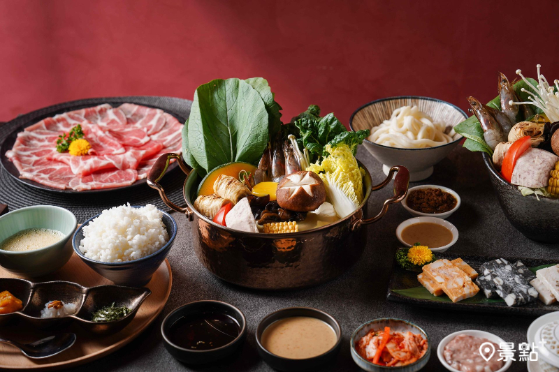 両鍋 極上鍋物推出「心心相印－海陸雙人套餐」。