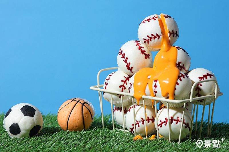造型流沙包「球來必中」，神複製三種球類造型。