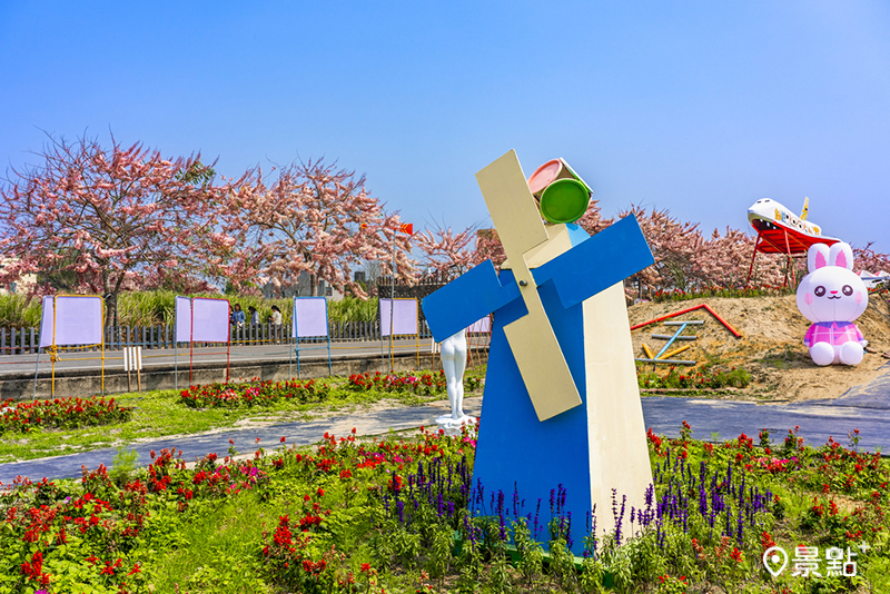 金砂里花旗木步道。（圖／台南市政府）