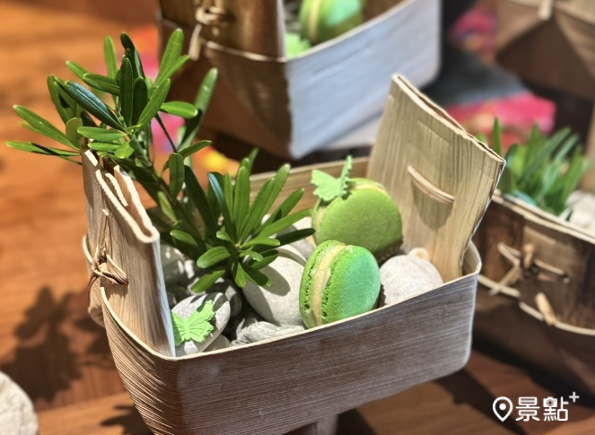 花蓮潔西艾美酒店迎賓馬卡龍。