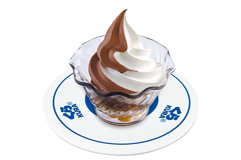 比利時巧克力牛奶霜淇淋。