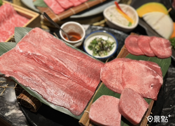 超級美味的牛舌組合。