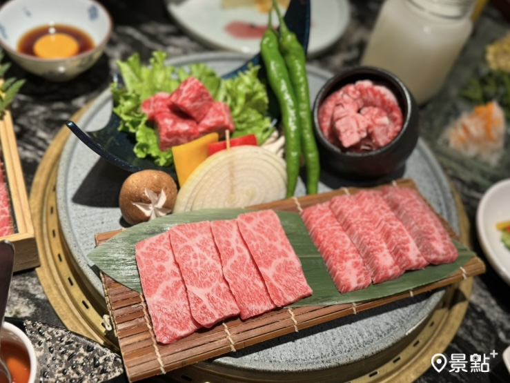 日本國產牛老饕拼盤。