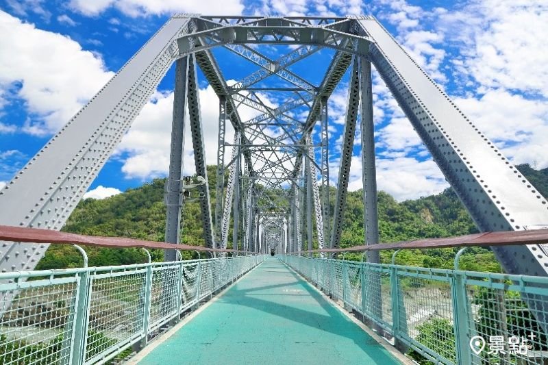 后豐鐵馬道花梁鋼橋。（圖／台中市政府）