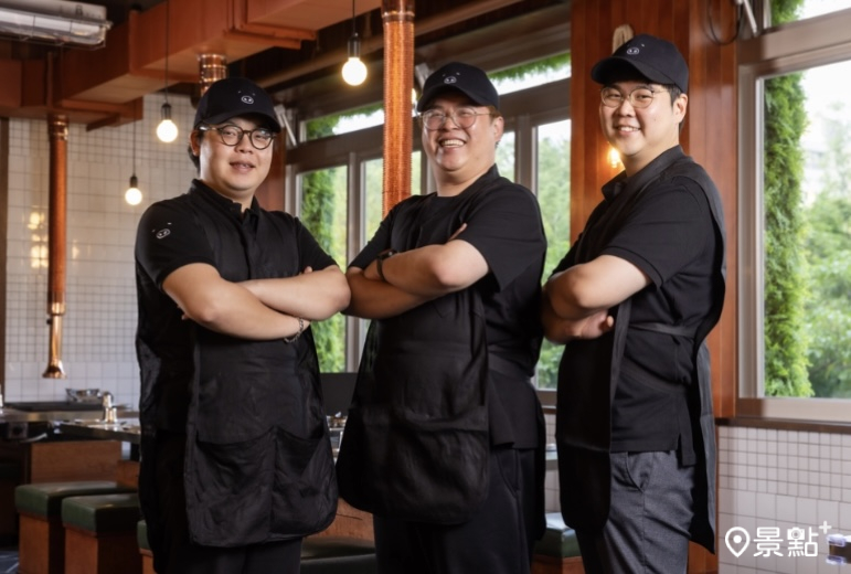 台韓「金豬食堂」堅強陣容坐鎮！左起安煐彬안영빈（韓國）、史峻玹（台灣）、金根浩김근호（韓國）