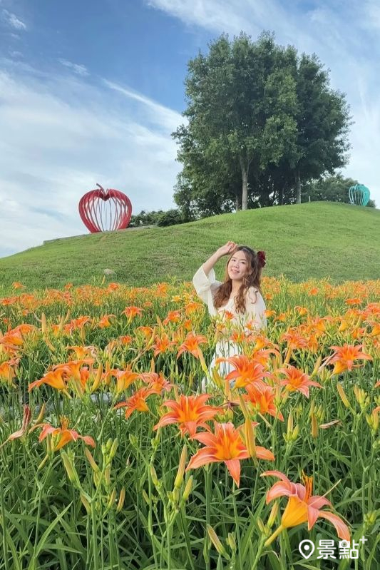 於2025年5月4日拍攝的后里環保公園花景。(圖/ariel_apple419,以下同)