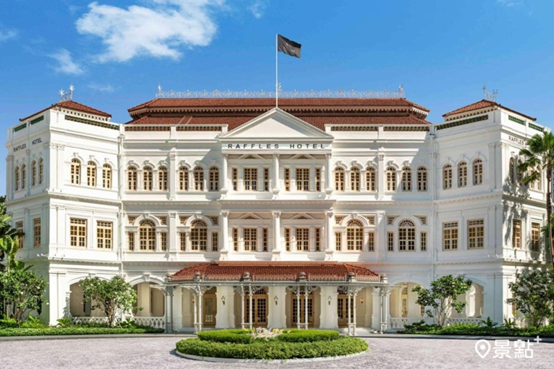 新加坡萊佛士酒店外觀。（圖／新加坡萊佛士酒店）