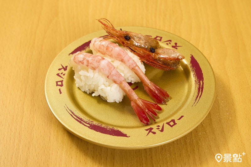 日本海產帶頭甜蝦 80元。