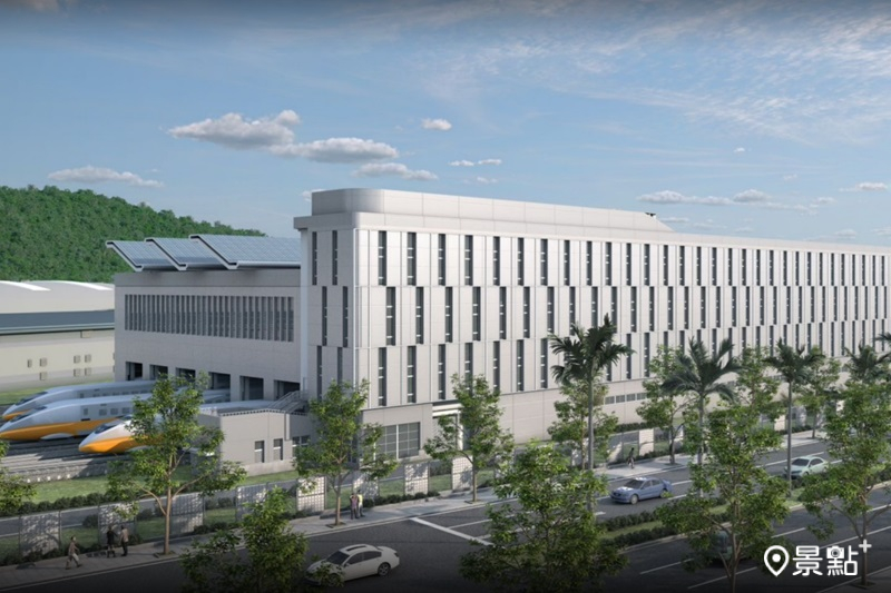 左營第二車輛檢修廠外觀示意圖。