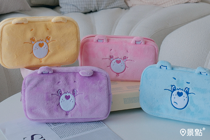 絨毛化妝包 2入組。