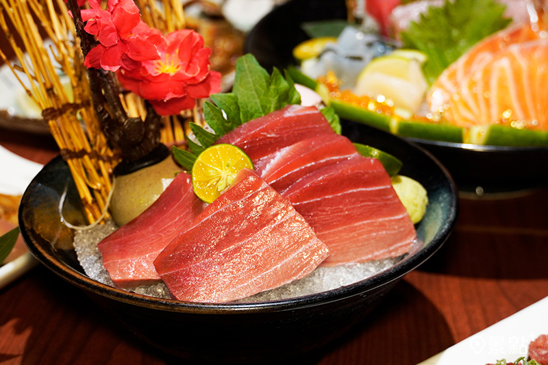 每日現撈的黑鮪魚刺身。