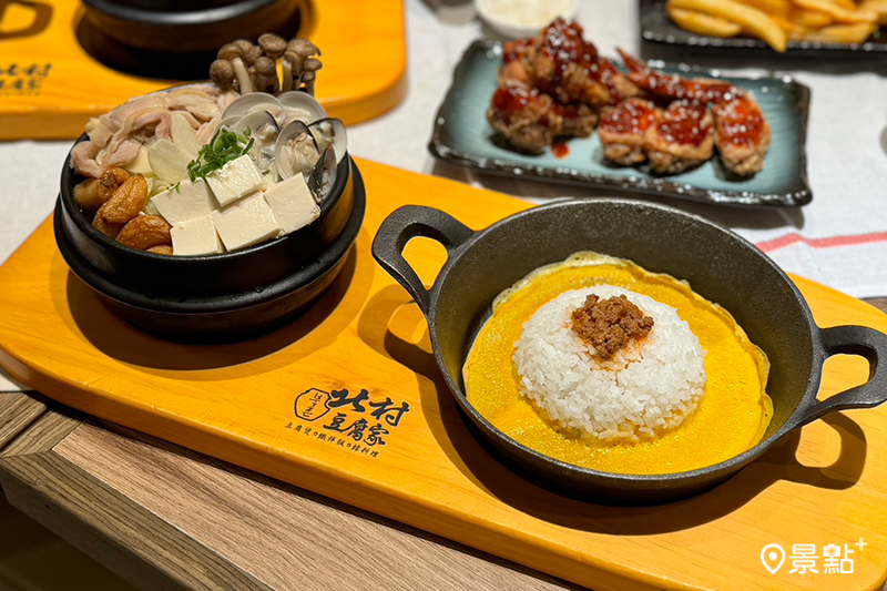 新品蒜頭蛤蜊雞嫩豆腐煲。（圖／景點+張盈盈）